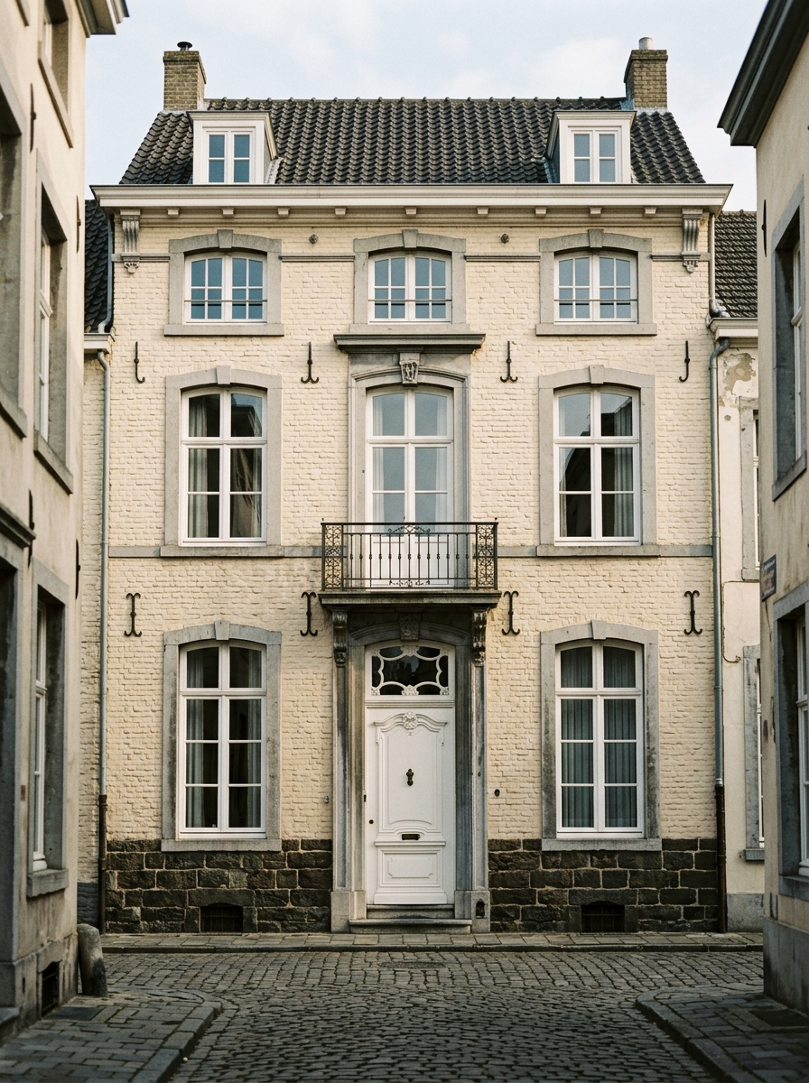 Klassieke villa in historisch centrum van Beek met witte kozijnen, schilder in Beek door VDB Schilderwerken