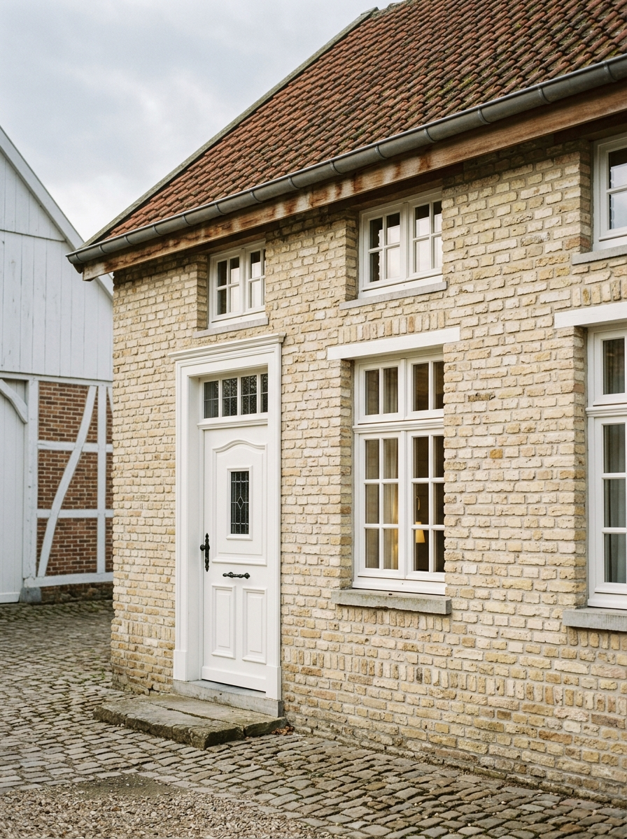 Klassieke dorpswoning in Melick aan de Roer met witte kozijnen, schilder in Melick door VDB Schilderwerken