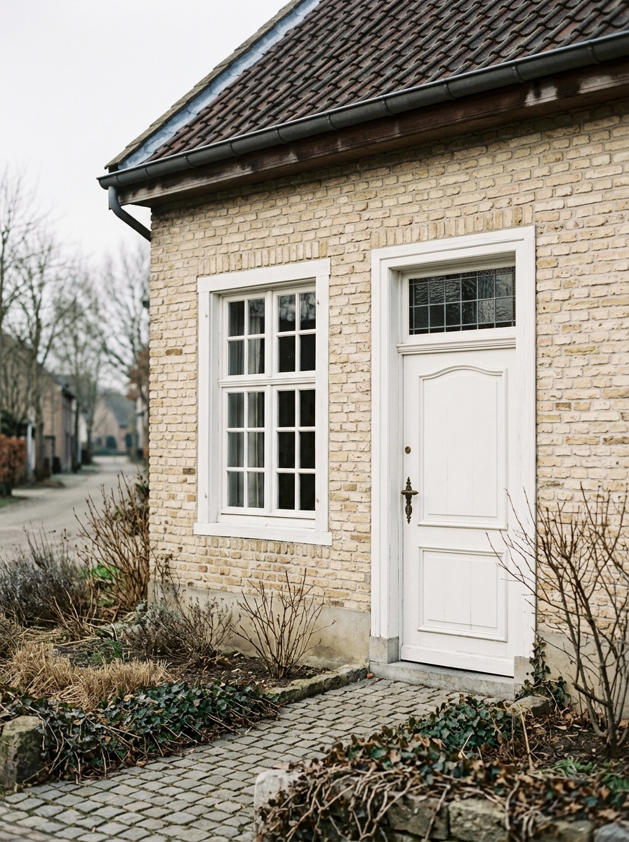 Klassieke Limburgse dorpswoning in Roerdalen met witte kozijnen, schilder in Roerdalen door VDB Schilderwerken