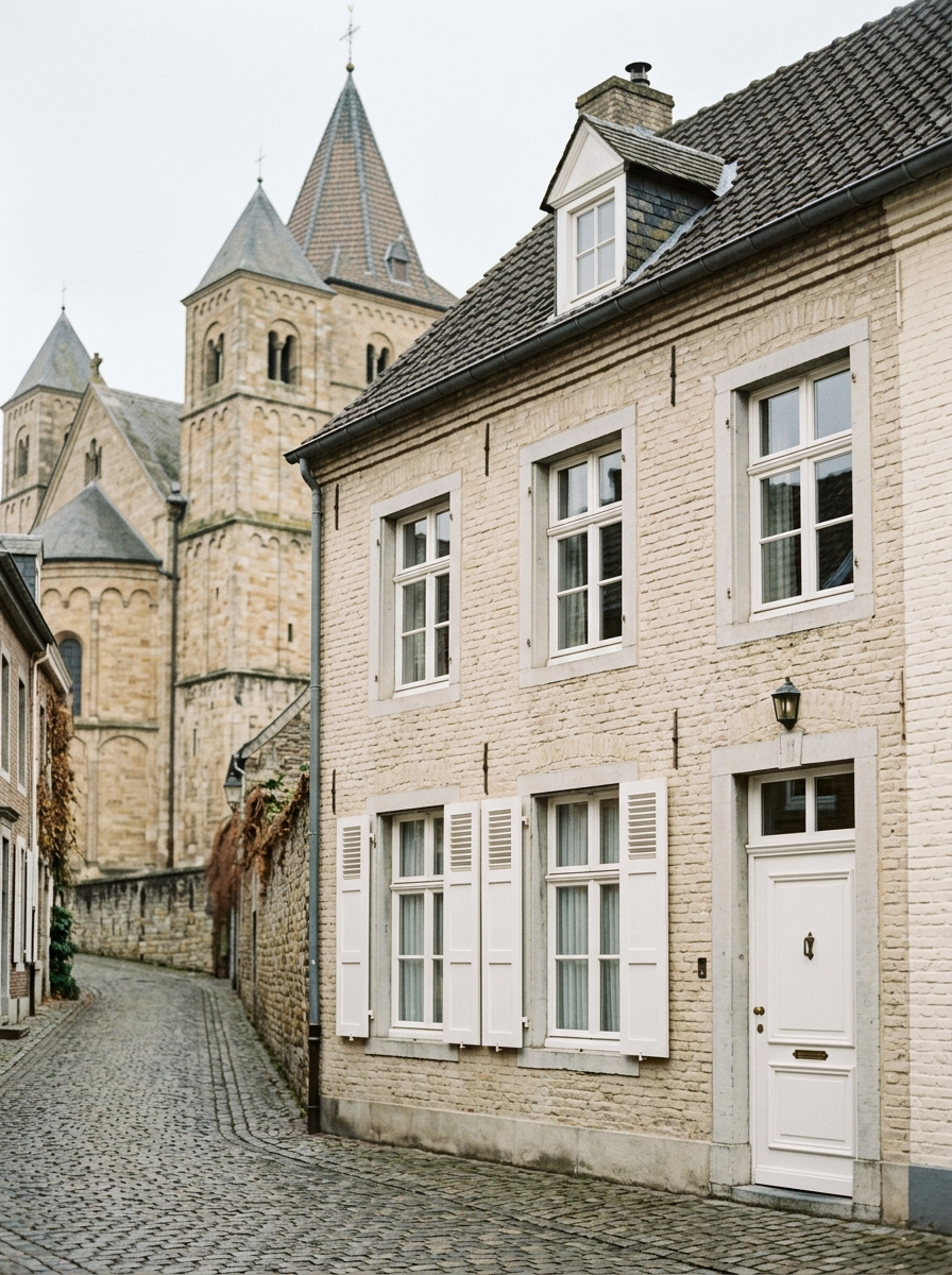 Klassieke dorpswoning in Sint Odiliënberg bij de basiliek met witte kozijnen, schilder in Sint Odiliënberg door VDB Schilderwerken