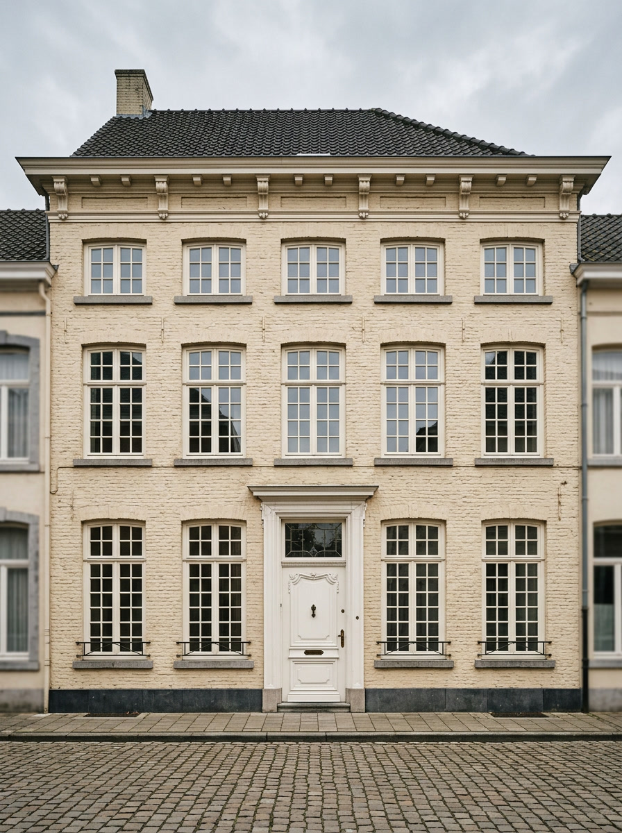Klassieke villa in Weert met witte kozijnen, schilder in Weert door VDB Schilderwerken